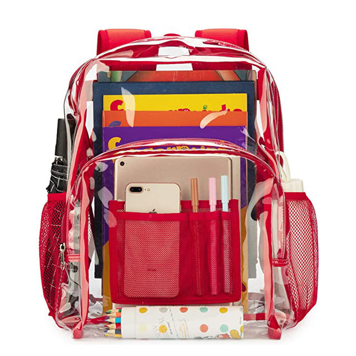 Transparent PVC backpack, waterproof, 20–35 L