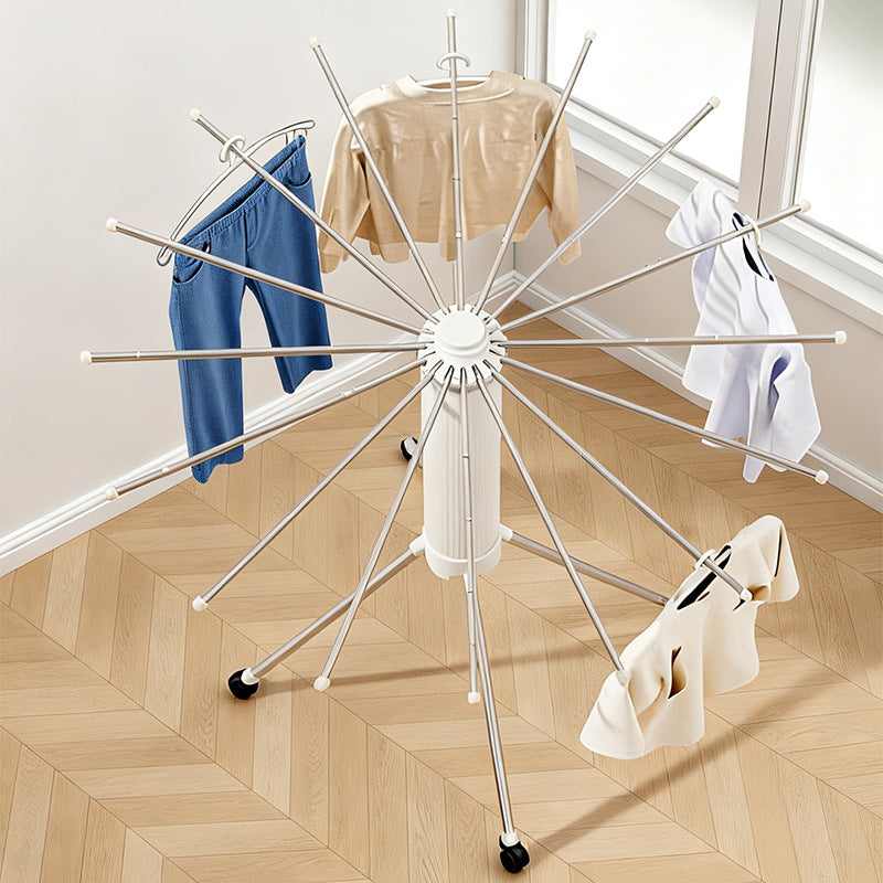 Standing laundry dryer, foldable, plastic