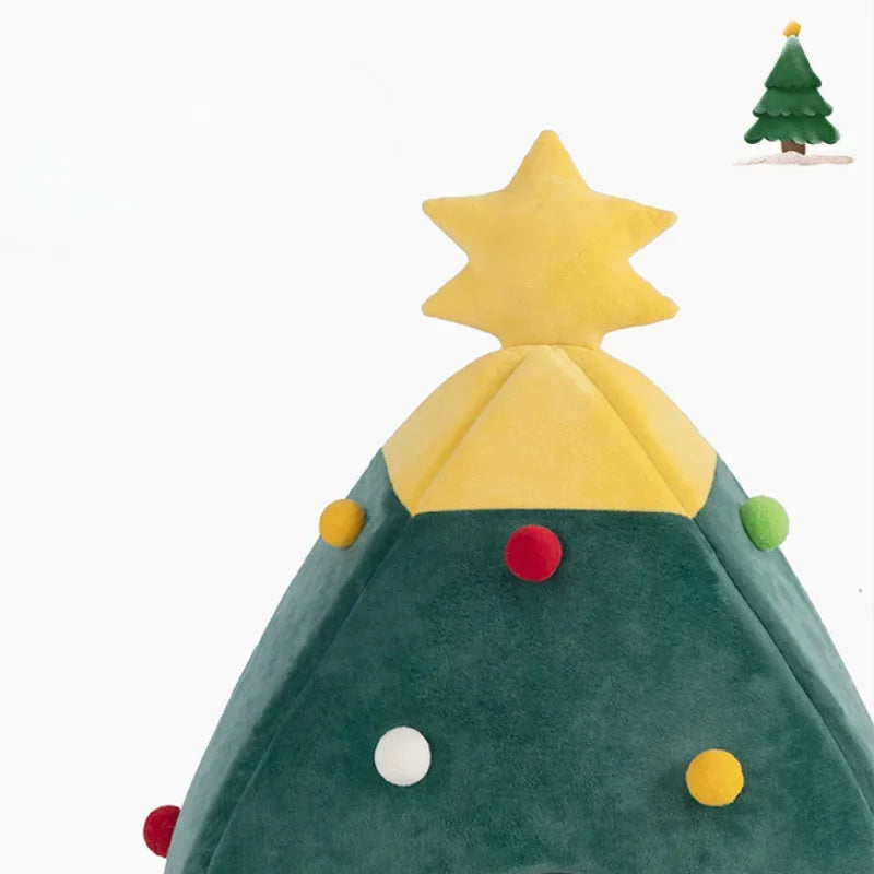 BowLift | Christmas Tree Cat Bed – Cozy Heated Cat Tent for the Holidays