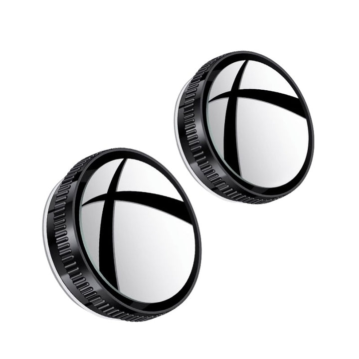 Vehicle blind mirror for gluing or suction