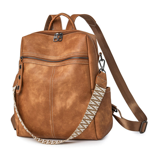 Backpack made of PU material, multiple carrying options