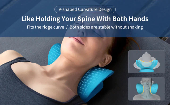 BowLift | Neck and Shoulder Stretcher, Cervical Traction Pillow