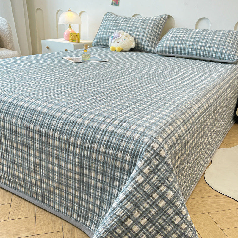 Cotton bedspread with baby fleece, 3-piece