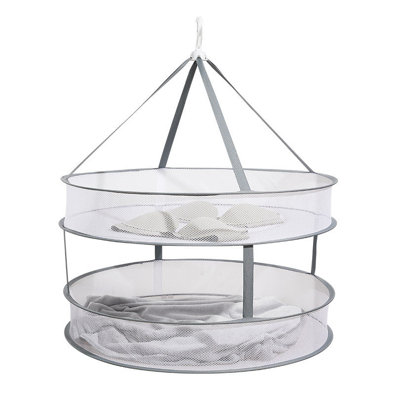 Multi-layer laundry drying nets with edging