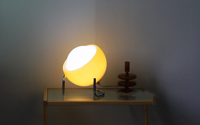 Scandinavian Glass Table Lamp for Atmosphere Bowlift