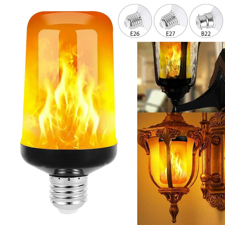 BowLift | LED FLAME LIGHT PARTY LAMP - 4 MODES SIMULATION FIRE