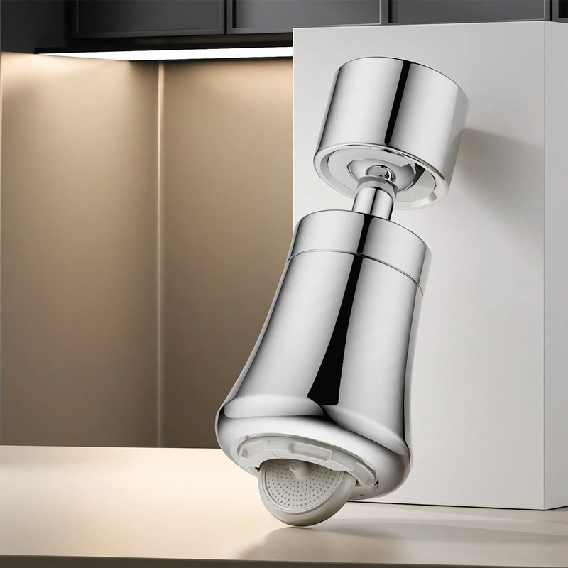 Retractable faucet attachment, 360° rotatable