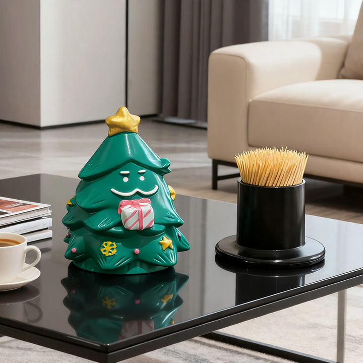 Toothpick holder, Christmas tree shape