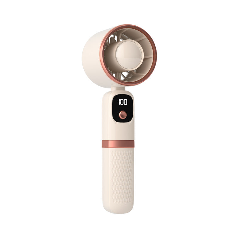 Portable hand fan with integrated power bank