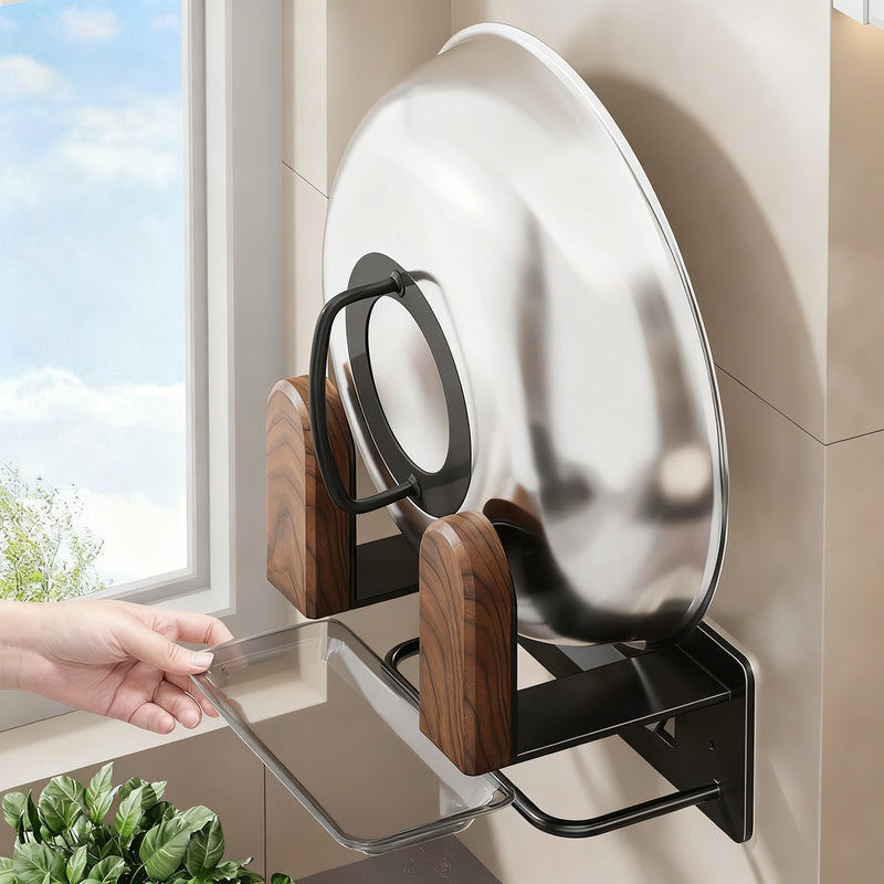 Walnut Wood Pot Lid Stand