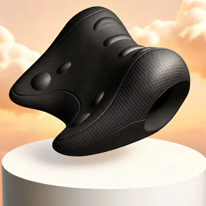 Neck massage pillow with air pressure kneading massage