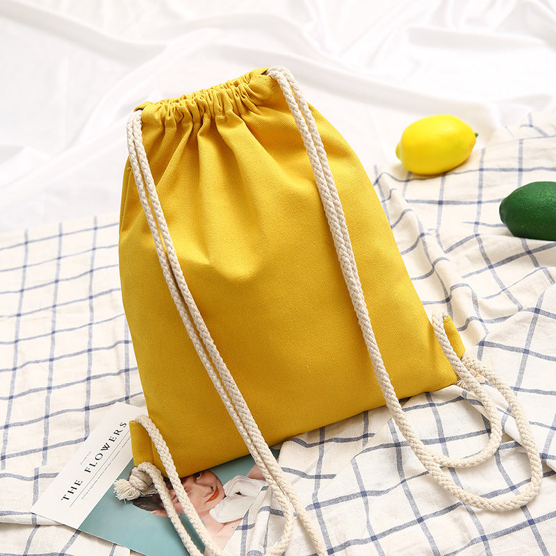 Lightweight backpack made of cotton fabric