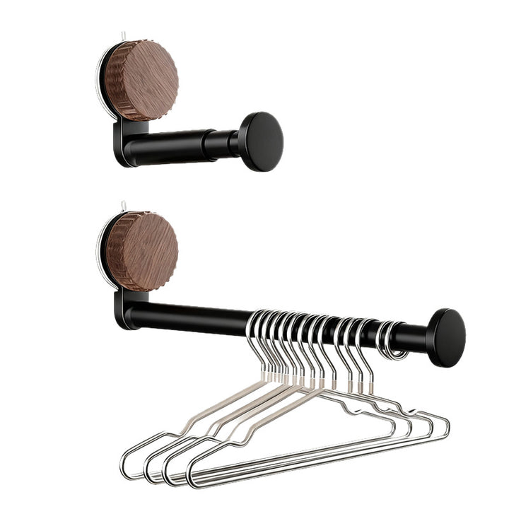 Suction cup clothes drying rack, extendable