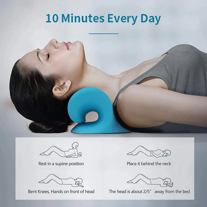 BowLift | Neck and Shoulder Stretcher, Cervical Traction Pillow