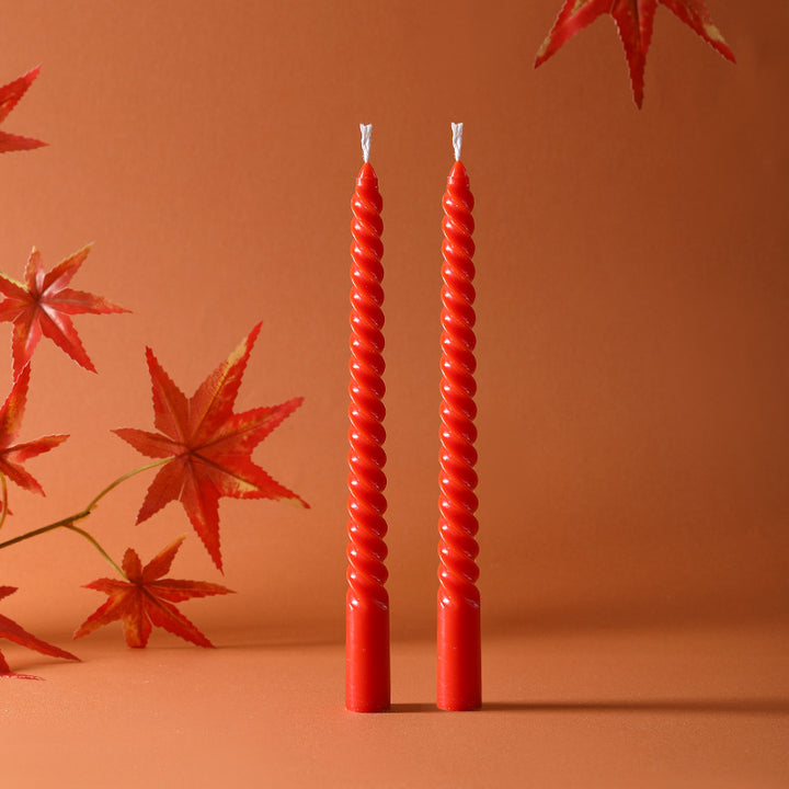 Scented candle in glass, long stems, hand-poured