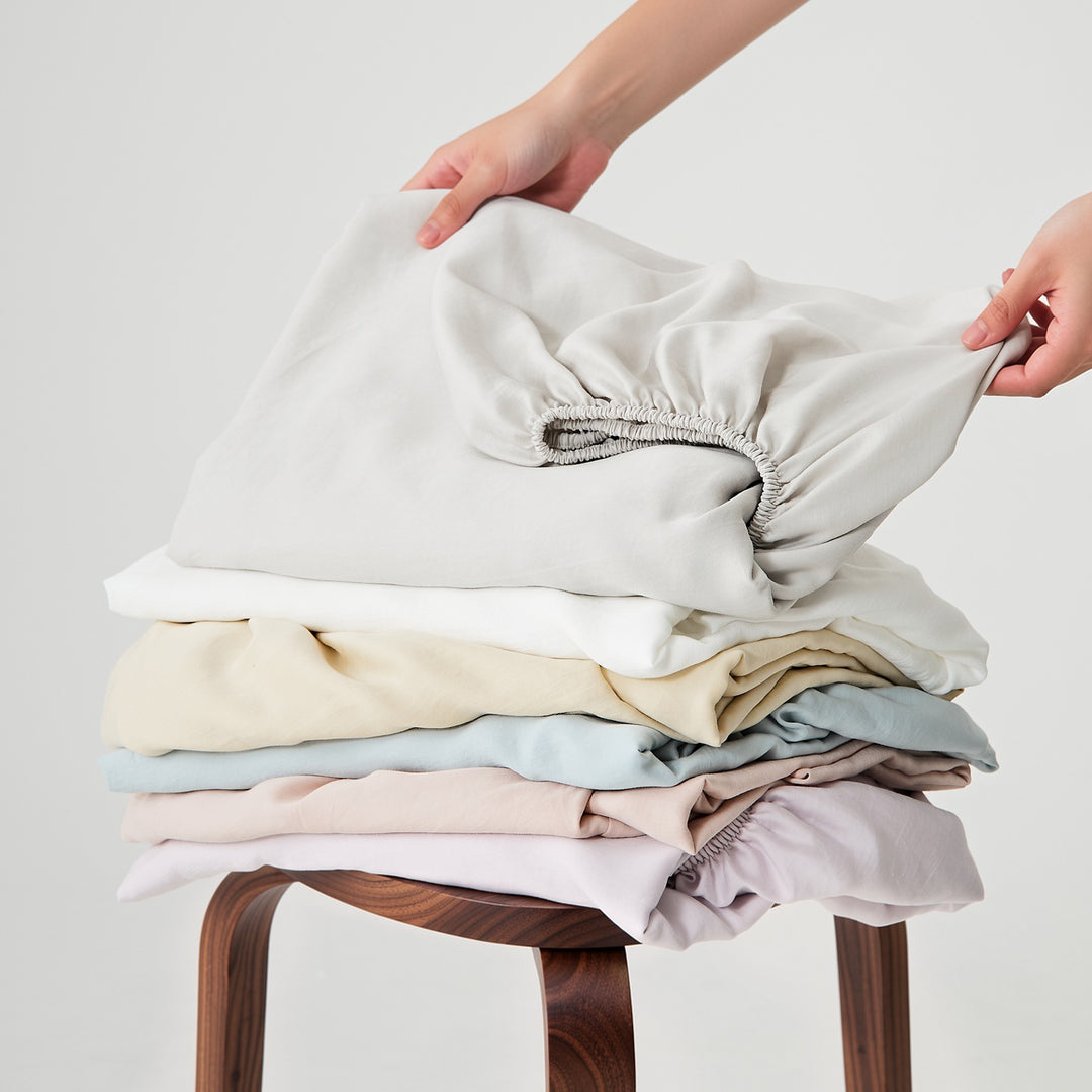 Tencel fitted sheet, 60's, summer set
