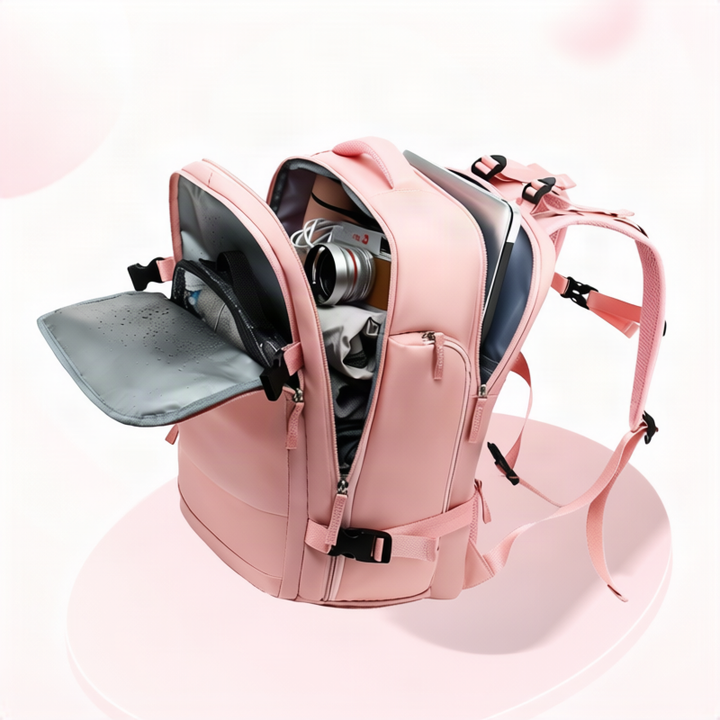 Backpack women, 36–55 L, nylon, water-repellent