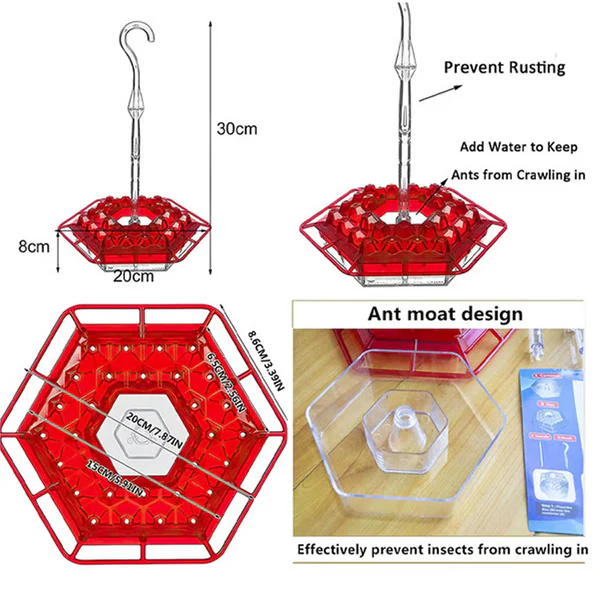 BowLift | Hummingbird Feeder With Built-In Ant Moat