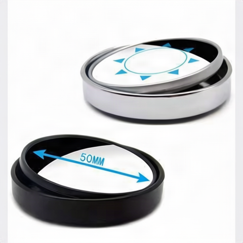 Vehicle blind mirror for gluing or suction