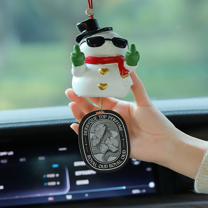 Christmas Snowman Car Air Freshener Hanger