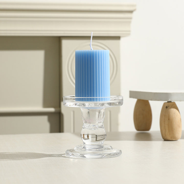 Scented candle with gear design, cylindrical