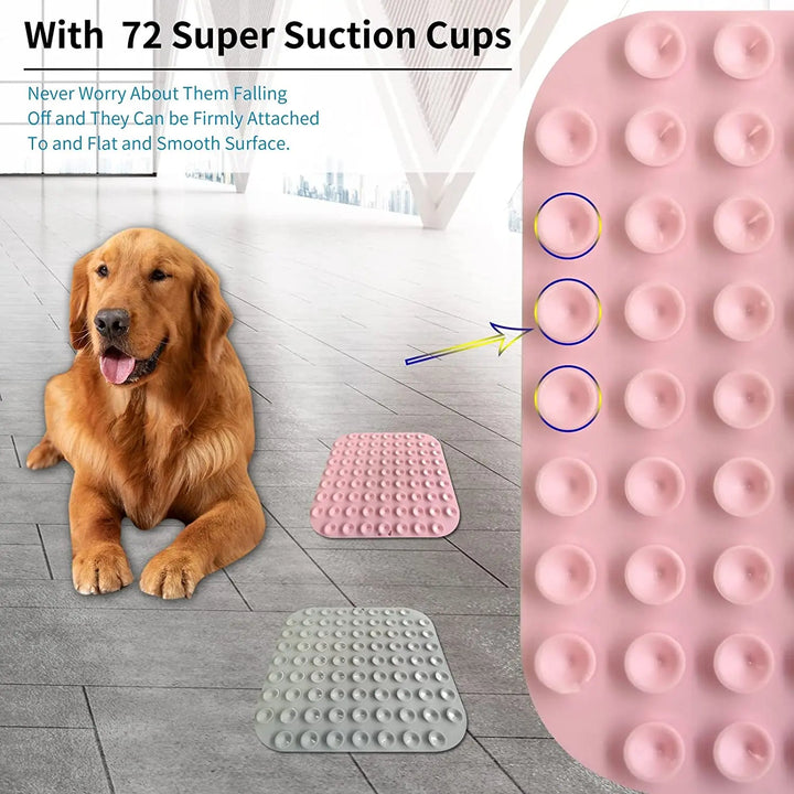 BowLift | 2pcs Dog Lick Mat with Suction Cups – Slow Feeder and Anxiety Relief