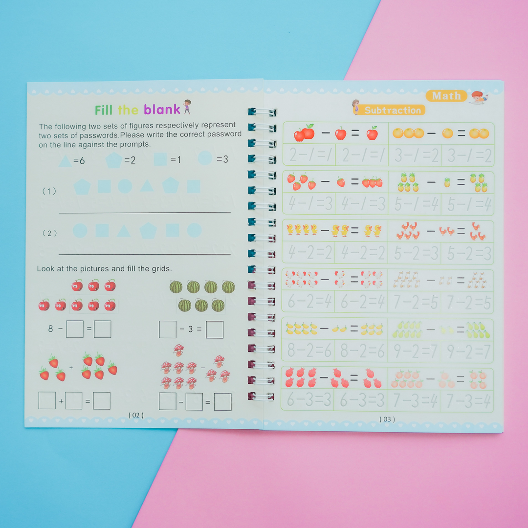Learning practice books for children | Accelerate writing and thinking skills | Bowlift