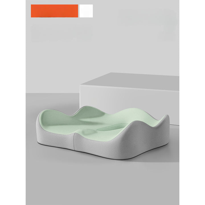 Seat cushion with integrated backrest