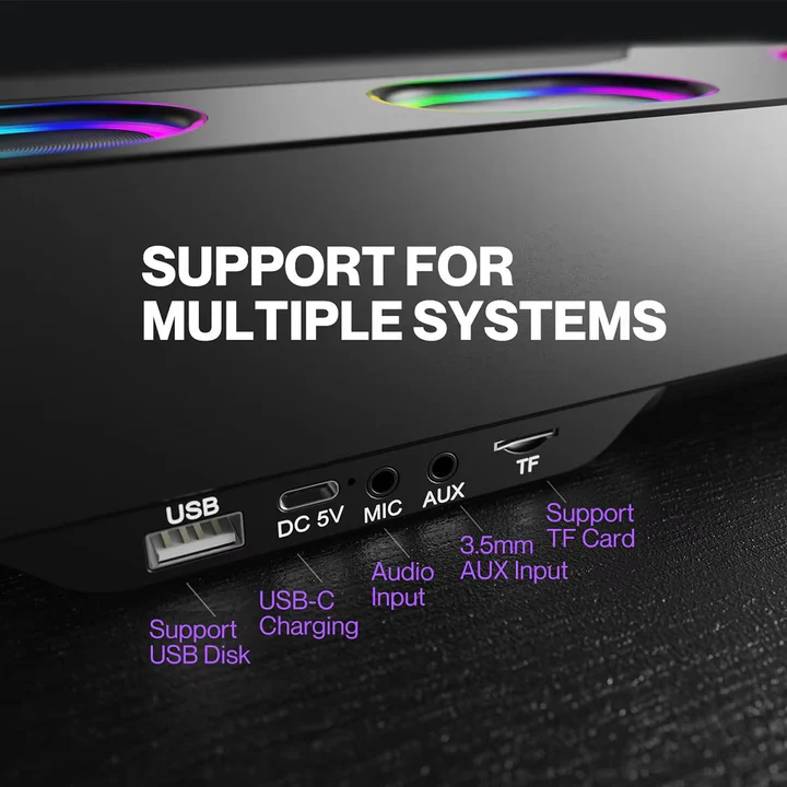 BowLift | Bluetooth Desktop Speaker with RGB Effects