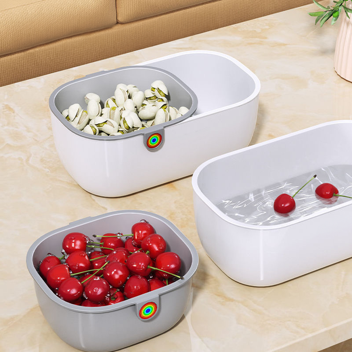 Practical Snack Bowl | 2-tier Design for Clean Snacking | Bowlift