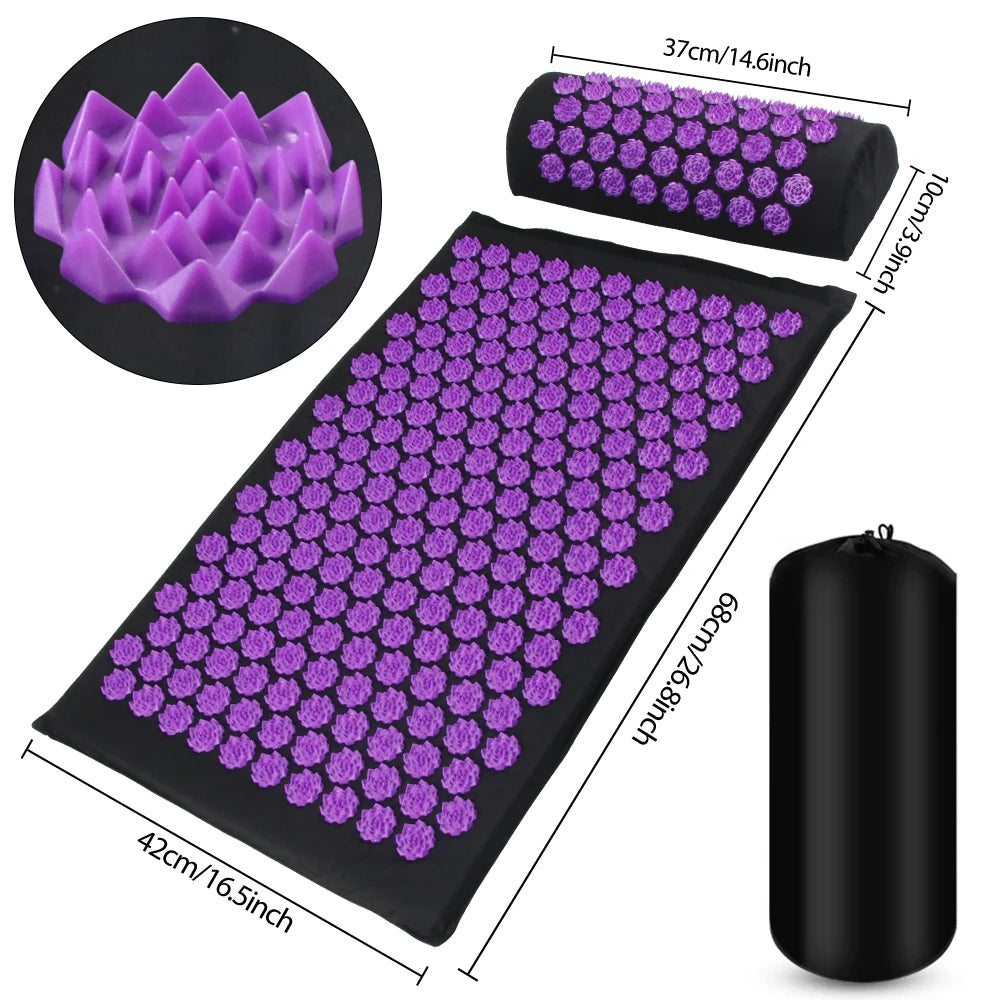 BowLift | Acupressure Yoga Mat with Massage Pillow