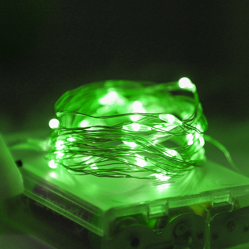 LED string lights, 10 m, 100 lights, USB/battery