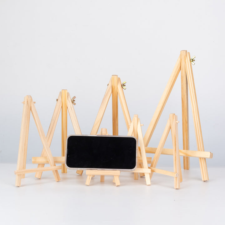 Small wooden easel made of pine