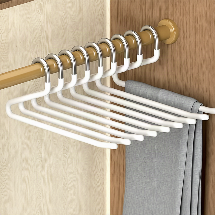Stainless steel pant hangers, non-slip