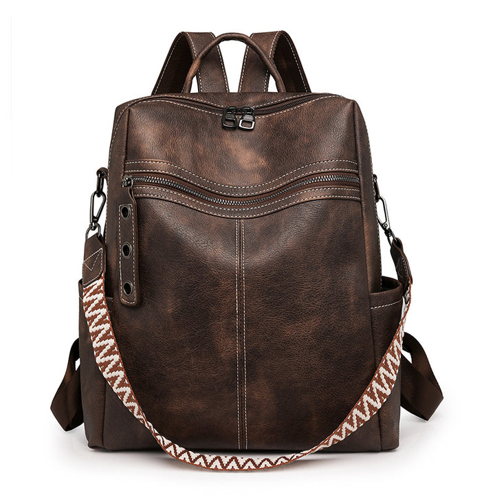 Backpack made of PU material, multiple carrying options