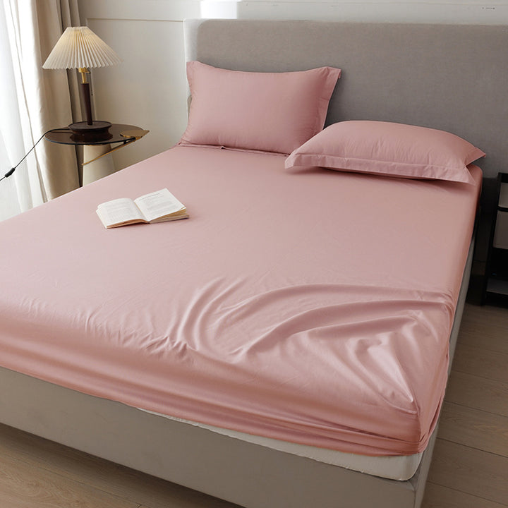 Cotton fitted sheet set, 1.2 m, solid colors