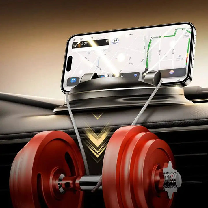 BowLift | 360° Rotating Car Phone Holder – Adjustable Dashboard and Air Vent Holder for Mobile Phones 4-6.5 Inches