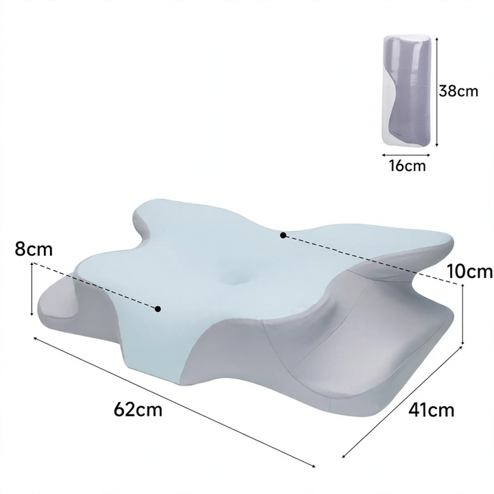 Butterfly-shaped neck support pillow made of memory foam