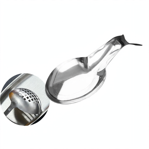 Stainless steel spoon rest, modern
