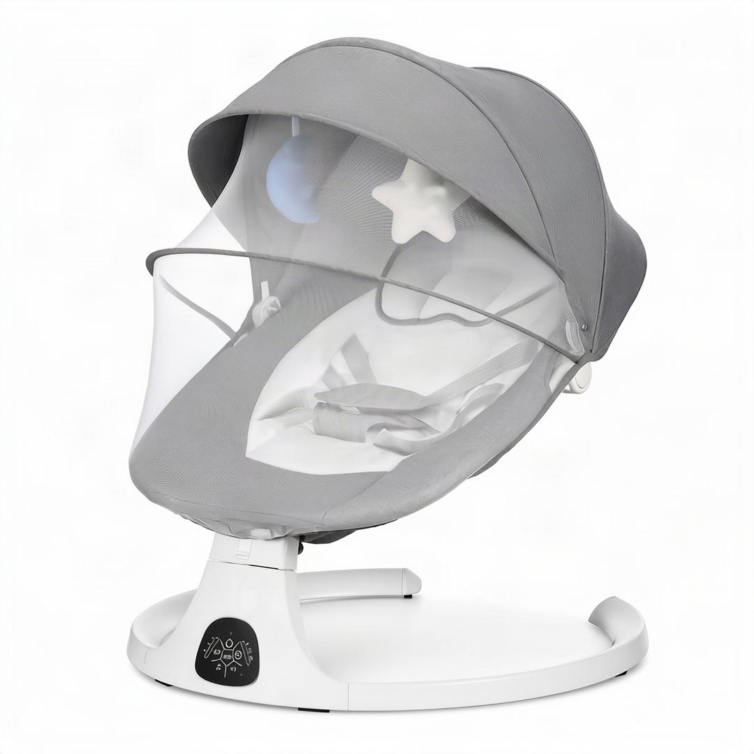 Baby bouncer with music and toys, from birth