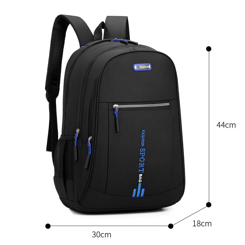 Nylon backpack with anti-theft protection, large capacity