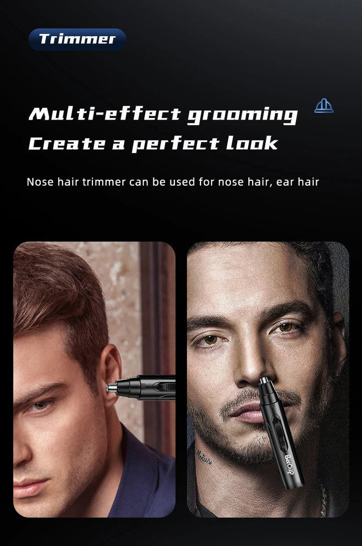 BowLift | SmoothTrim Rechargeable Nose and Ear Trimmer with Stainless Steel Blades