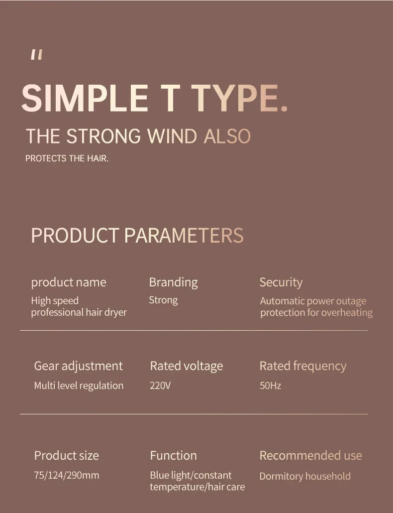 BowLift | High-performance hair dryer 2400W with cold and warm air function - Ion technology