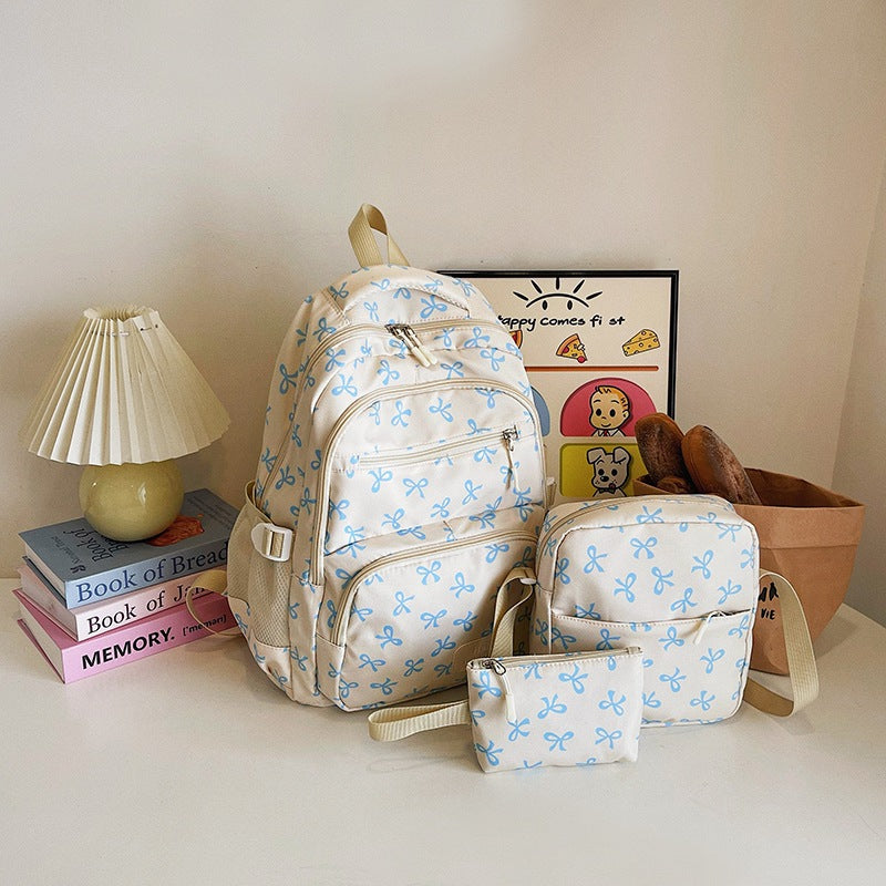 Nylon backpack, large capacity, modern design