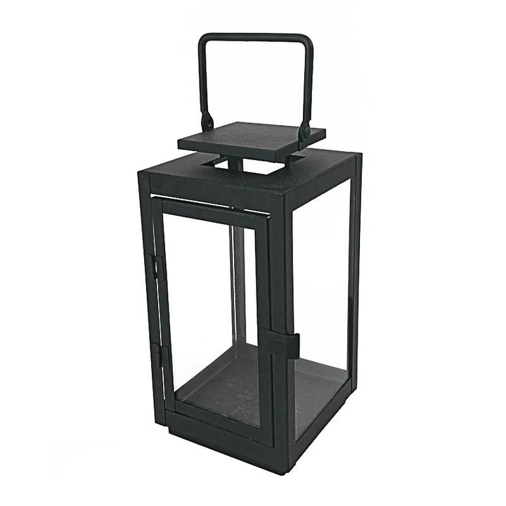 Black metal lantern, dome shape