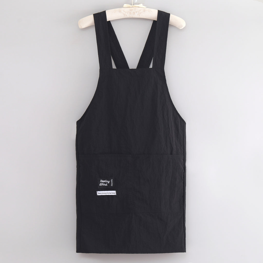 Apron with cross straps