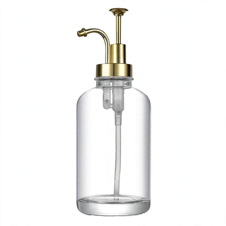 Glass soap and lotion dispenser, 500 ml