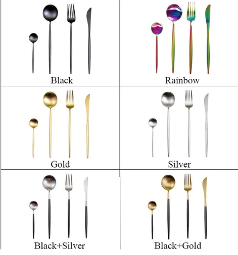 BowLift | Luxury 24-Piece Gold-Silver Cutlery Set for Stylish Table Setting