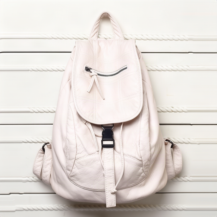 Double shoulder bag made of PU material