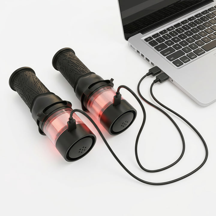LED handlebar light with remote control for e-scooter